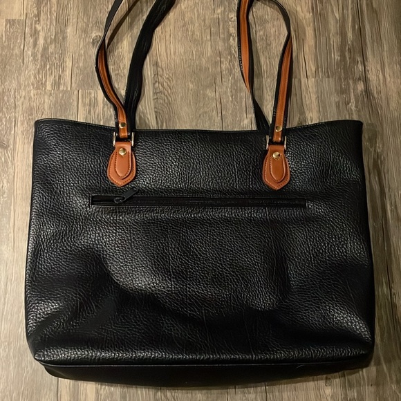 Dooney & Bourke and navy and brown tote - - Picture 3 of 5